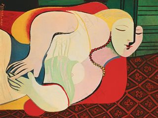 毕加索油画梦幻高清图片