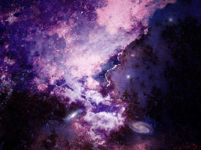 紫色渐变星空背景高清图片