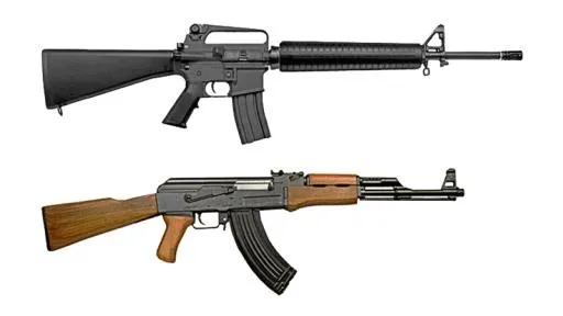 M16,AKM,卡拉什,俄罗斯突击步枪PNG免抠(800x450)