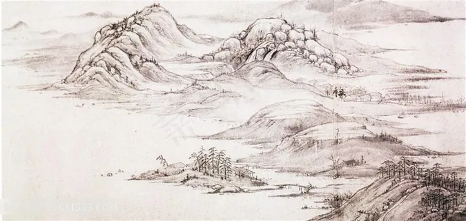 中国风界画且听寒响图b