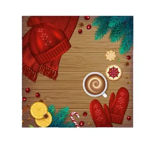 圣诞节圣诞树圣诞老人闪亮装饰电商促销折扣海报