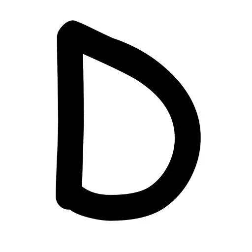 字母D PNG免抠(1300x1300)