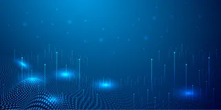 深蓝色渐变科技风光晕背景