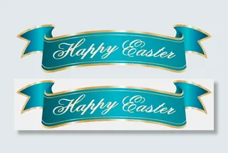 复活节装饰元素插画可爱清新风格贴纸(24)