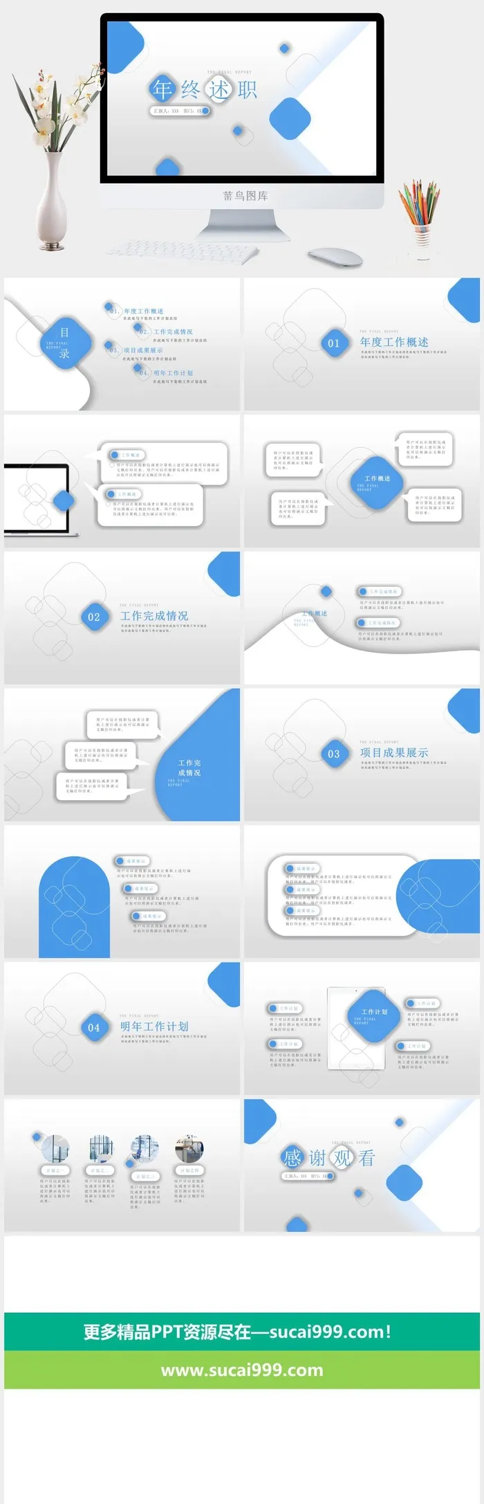 年终述职报告ppt模板