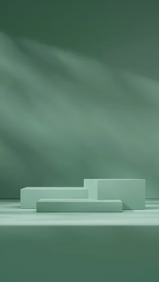 小清新电商c4d场景展台合层背景