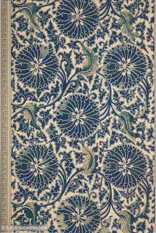 中式重复花纹工笔国画传统纹样集锦中国风图片