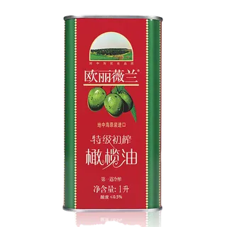 欧丽薇兰橄榄油1升 (2)超市商品白底图免抠实物摄影png格式图片透明底