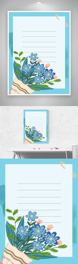 创新花朵海报背景素材