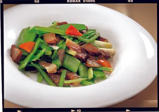 CXC02344客家腊肉炒荷兰豆