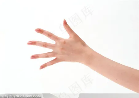 手势-张开的女人手