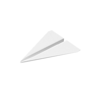 白色纸飞机
