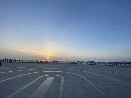 落日 海边 大海 蓝天