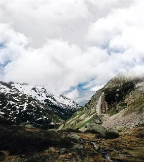 欧洲雪山山峰山顶景色 欧洲雪山山峰山顶景色