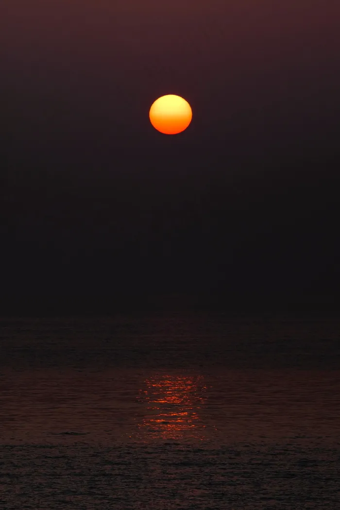 海上落日夕阳图片