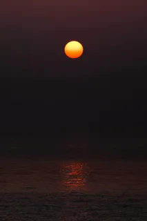 海上落日夕阳图片