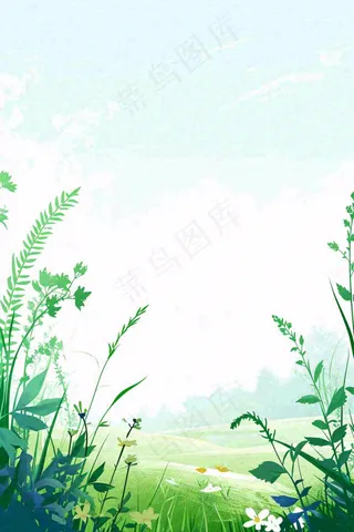 春天野外绿草繁花阳光明媚立春，春分，野外郊游，踏青，春游