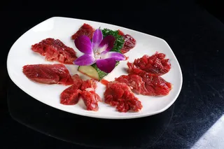 火锅配菜拌牛肉