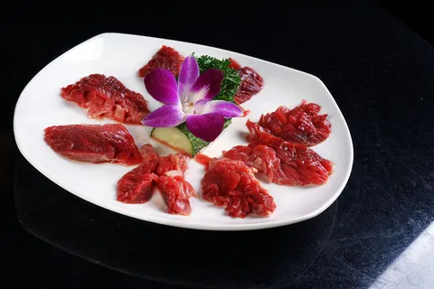 火锅配菜拌牛肉 火锅配菜拌牛肉