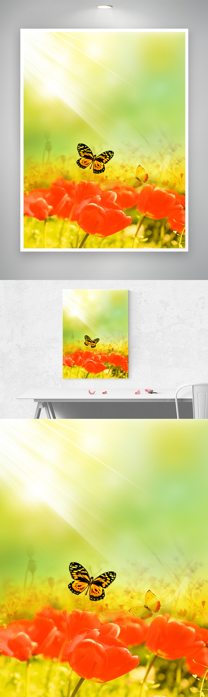 清新鲜花图片元素