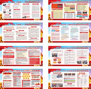 8张展板排版样式党建