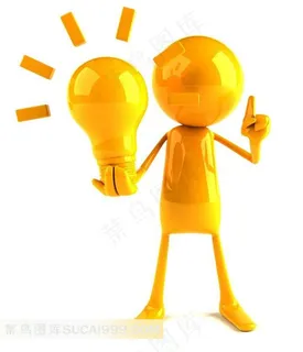 环保灯泡3D小人