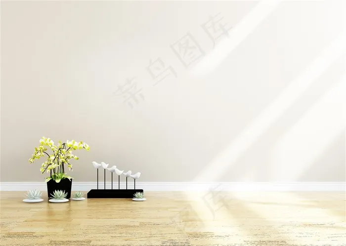 简约居家背景墙壁木质地板