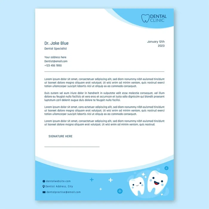 牙科宣传图ai矢量模版下载