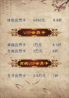 VIP会员卡展板2