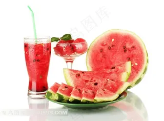 西瓜汁和西瓜高清图片