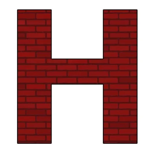 字母H PNG免抠(720x720)