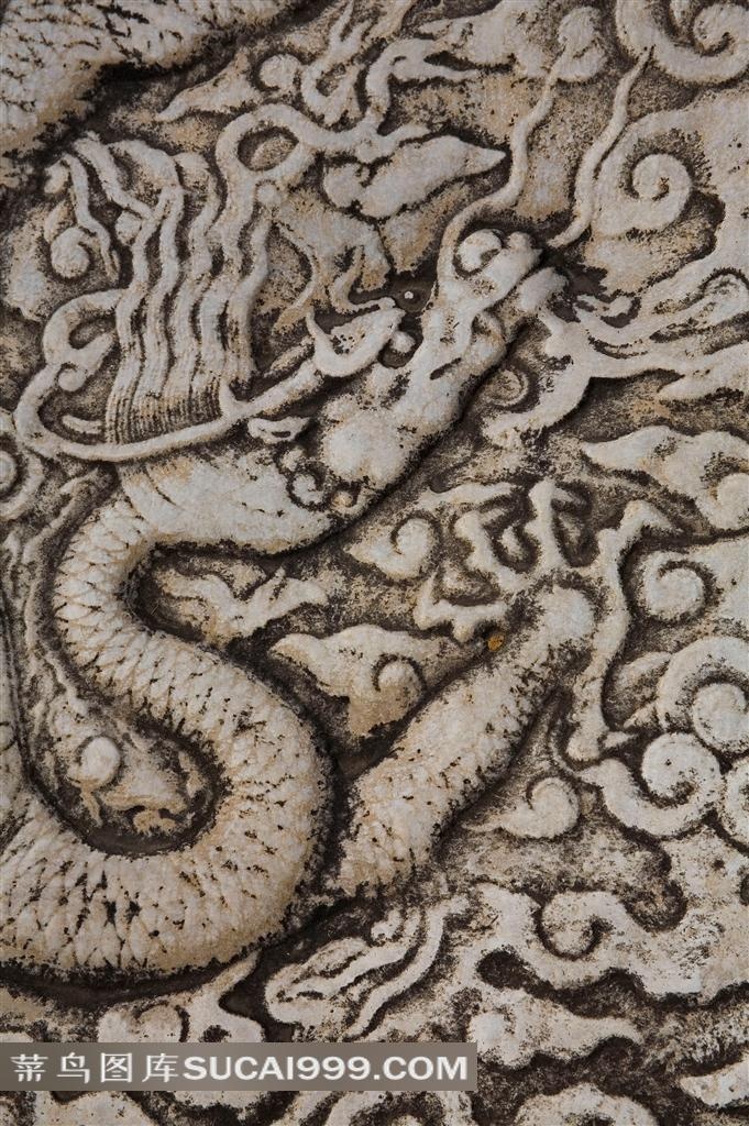 中国风龙纹浮雕