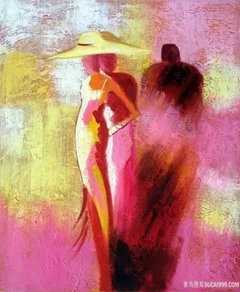 艺术水墨抽象人物油画装饰画 艺术水墨抽象人物油画装饰画