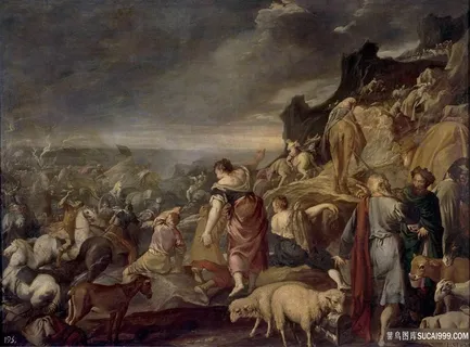 聚集人群唯美风景画油画 聚集人群唯美风景画油画