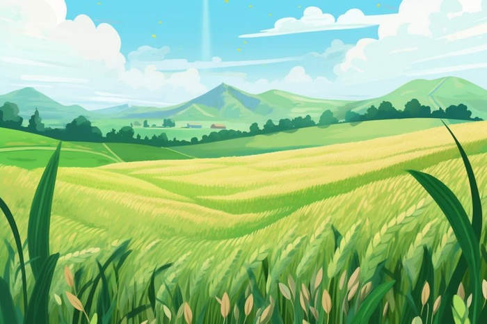 小麦插画背景图(1344x896)