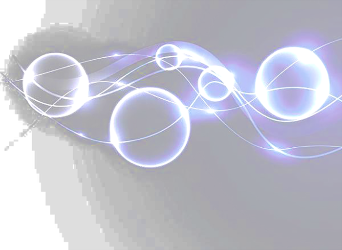 圆球光芒行走科技kv主视觉