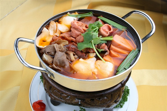 川府毛血旺美食图片