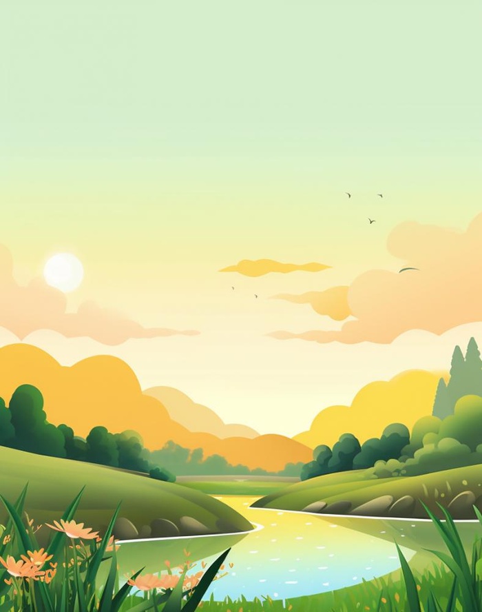 绿色清新户外草地背景