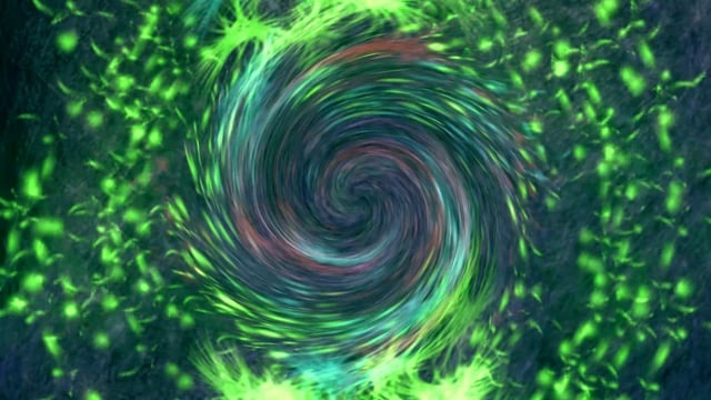 染, 粒子, 旋转, 抽象的, 分形, 幻想