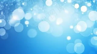 蓝色光圈光影光晕闪光粒子背景