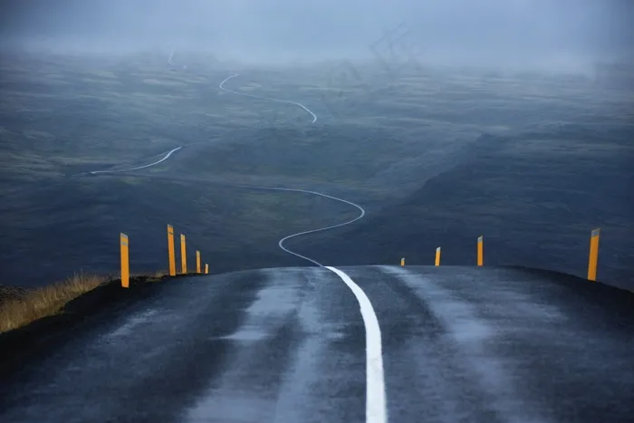 街缠绕清路空路沥青透视