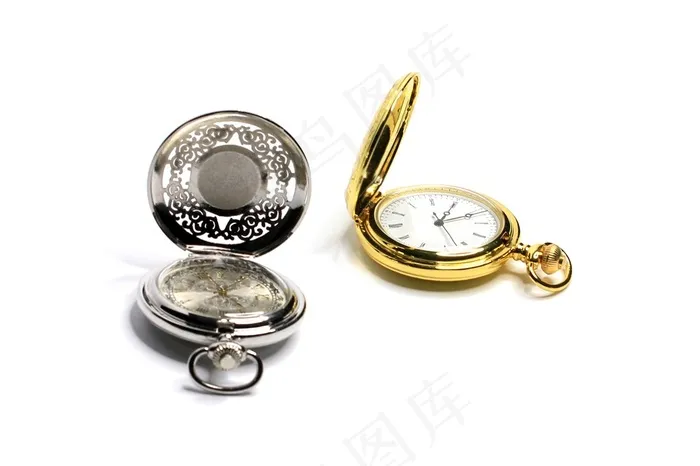 金色和银色的怀表