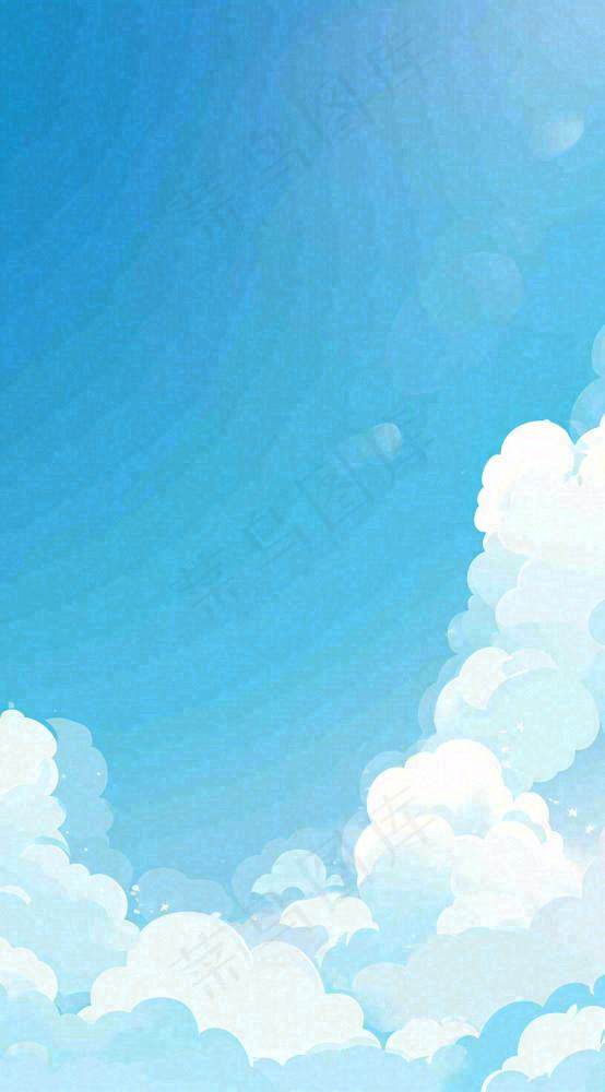 蓝天白云夏天