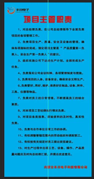 项目主管职责
