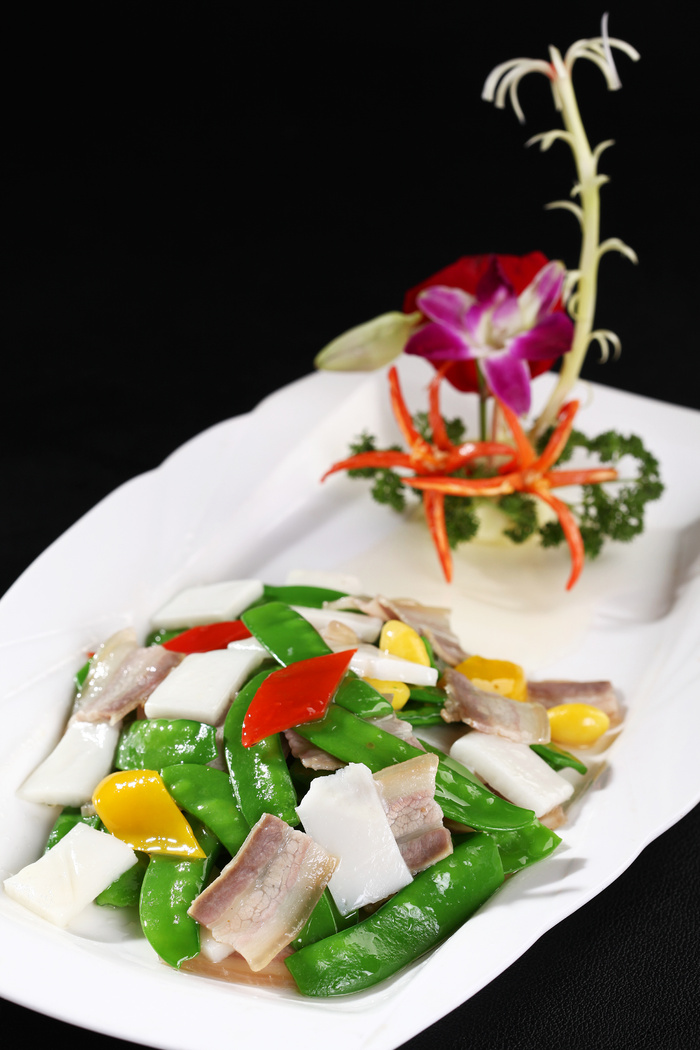 R00337蜜豆咸肉炒年糕