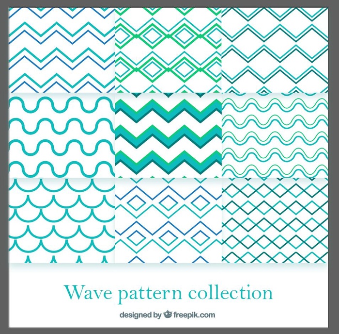 波浪纹背景矢量图片