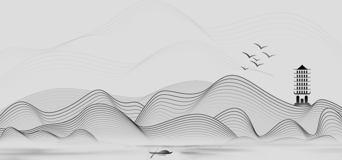 中国风古典中式水墨山水