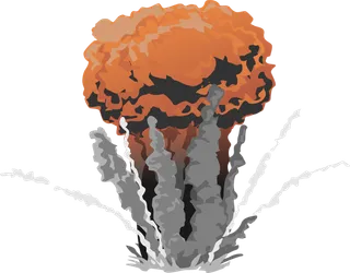 炸弹爆炸烟雾素材卡通