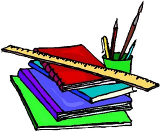 书本线条画卡通尺子少儿兴趣班