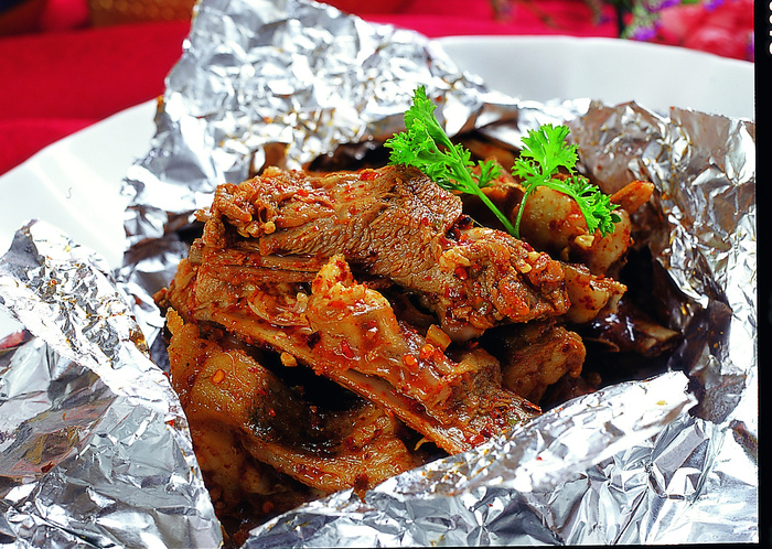 川菜湘菜高清菜谱 纸包羊排